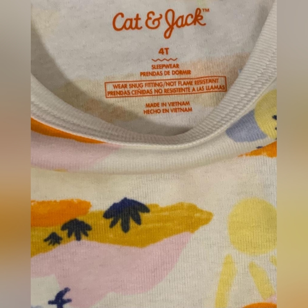 Cat & Jack 4t girls 2 Piece Pajama Pant Set, NWT - Picture 4 of 4